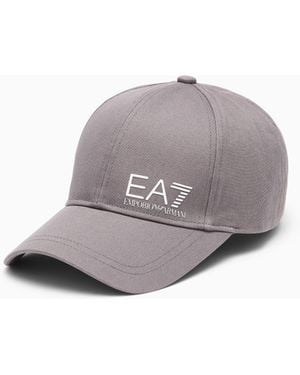 EA7 Baseballcap Baumwolle Verstellbarem Verschluss Caps U - Grau