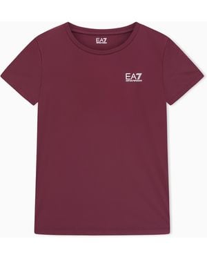 EA7 Dynamic Athlete T-Shirt Aus Vigor7-Funktionsgewebe - Lila