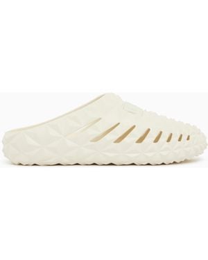 EA7 Prisma Sliders - White