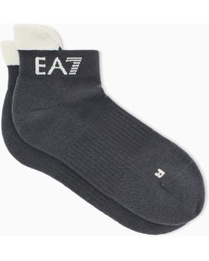 EA7 Socken Tennis Pro Regularer Schnitt Aus Baumwollmischung - Blau