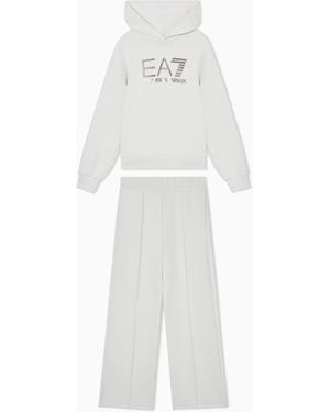 EA7 Precious Girl Modal-Blend Tracksuit - White