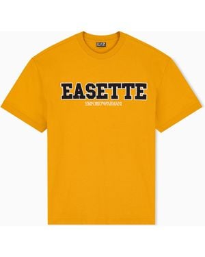 EA7 Oversized T-Shirt Logo Series - Yellow