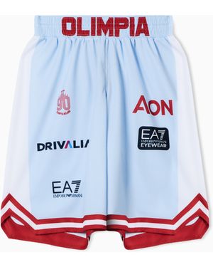 EA7 Olimpia Milano Championship 25/26 Replica Shorts - White