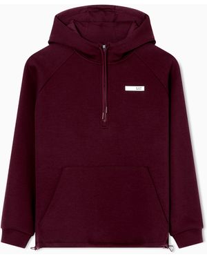 EA7 Dynamic Athlete Hooded Sweatshirt - Purple