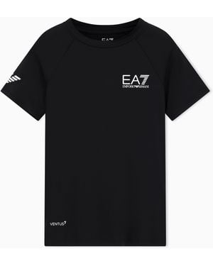 EA7 Tennis Pro Crew-Neck T-Shirt - Black