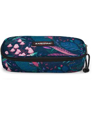 Eastpak Astuccio Organizer Oval Single Astuccio Imbottito Con Passanti Per Penne - Blu
