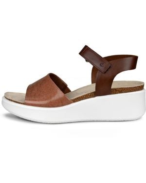 Ecco Flowt Wedge - Brown