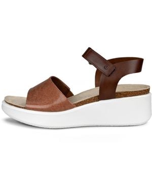 Ecco Flowt Wedge - Brown