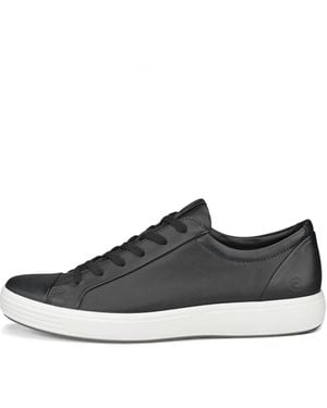 Ecco Soft 7 City Trainer ( Cow Leather) Shoes - Black