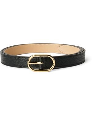 Ecco Belts Pebble Leather - White