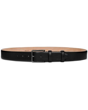 Ecco Italian Stretch Belt Size Undefined Leather Black