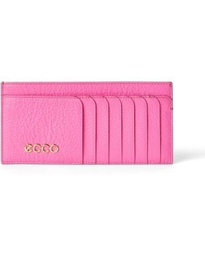 Ecco Pebbled Wallet - Pink