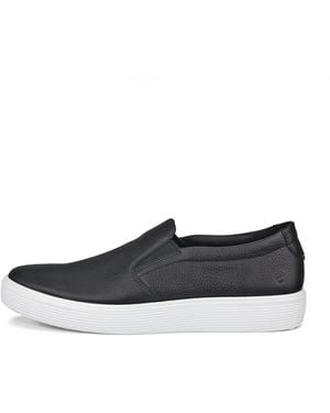 Ecco Soft 60-Herren Ledersneaker - Weiß