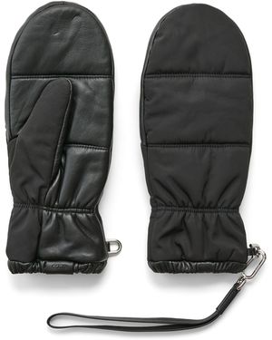 Ecco Gloves Quilted Mittens - Schwarz