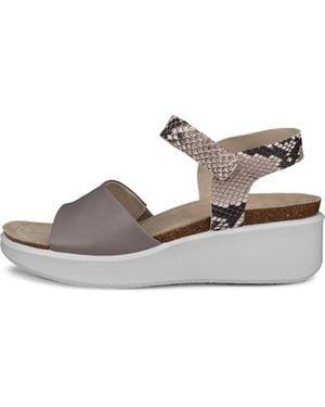 Ecco Flowt Wedge Cork - White