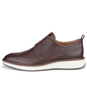 Ecco St.1 Hybrid Wingtip Derby Shoes Size - Brown