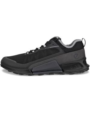 Ecco Breathable Mesh Low-Profile Trainers - Black