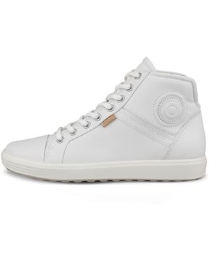 Ecco Soft 7 High-Top Trainer - White