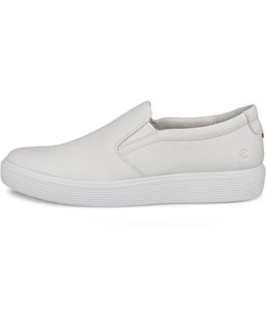 Ecco Soft 60-Herren Ledersneaker - Weiß