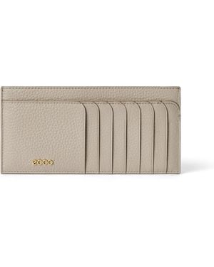 Ecco Pebbled Wallet - Gray