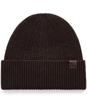 Ecco Cable Knit Beanie - Schwarz