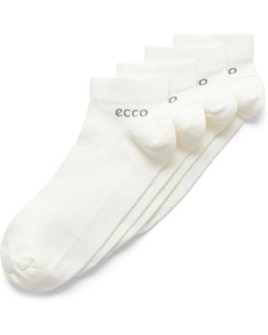 Ecco Classic Longlife Low-Cut Socks - White