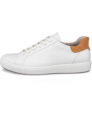 Ecco Low-Top Trainers With Smooth Leather Upper - White