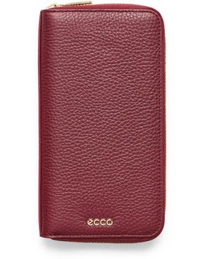 Ecco Wallet Zipped - Red