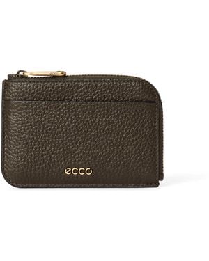 Ecco Card Case Zipped - Brown