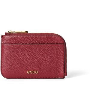 Ecco Card Case Zipped - Red