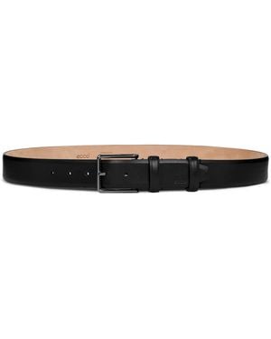 Ecco Italian Stretch Belt Size Undefined Leather Black