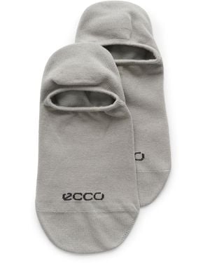 Ecco Classic No-Show Socks - Gray
