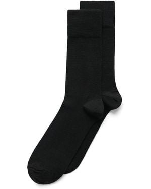 Ecco Wool Mid-Cut Socks - Black