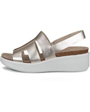 Ecco Flowt Wedge Cork - White