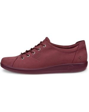 Ecco Soft 2.0- Nubuck Walking Shoe - Purple