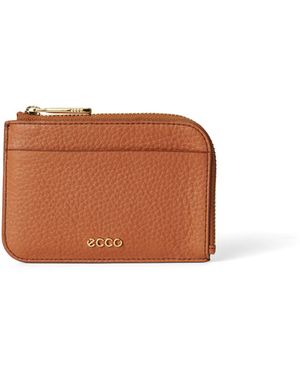 Ecco Card Case Zipped - Brown