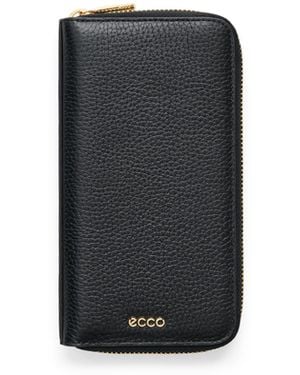 Ecco Wallet Zipped - Schwarz