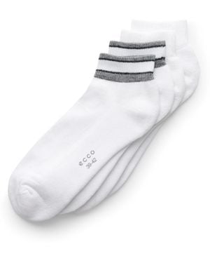 Ecco Retro Low Cut 2-Pack - White