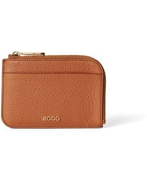 Ecco Card Case Zipped - Brown
