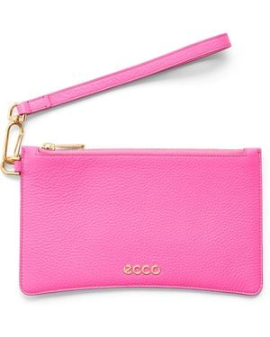Ecco Medium Soft Wristlet - Pink