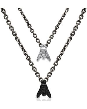 ECH Jewelry Conjunto De Collares Minifly Essential Titanium Edition - Metálico