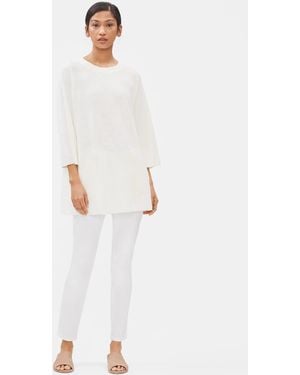 Eileen Fisher Organic Cotton Skinny Ankle Jean - White