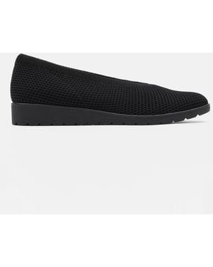 Eileen Fisher Heaven Stretch Knit Wedge Ballet Flat - Black