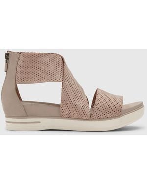 Eileen Fisher Sport Sneaker Sandal In Perforated Nubuck - Multicolor