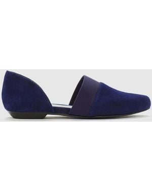 Eileen Fisher Flute Suede Flat - Blue