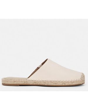Eileen Fisher Kai Tumbled Leather Espadrille - White