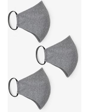 Eileen Fisher Triple Layer Organic Cotton Mask 3 Pack - Gray