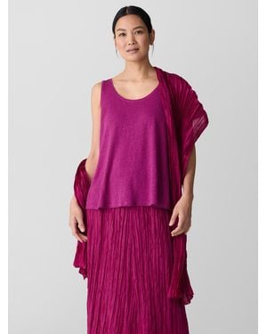 Eileen Fisher Whisper Transitional Silk Scarf - Purple