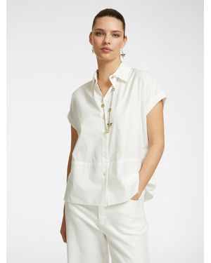Elena Miro Camicia estiva in cotone - Bianco