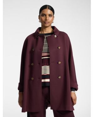 Elena Miro Cappotto in scuba - Rosso